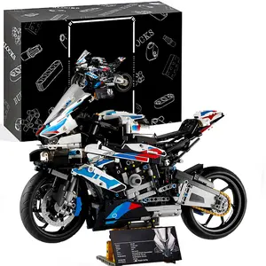 1920 Pieces, 1:5 Technic Motorcycle Model Kit for Adults, 19 inches long, Build and Display Set with Authentic Features, Motorcycle Gift Idea