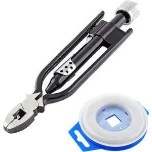 6 Inch Safety Wire Pliers with 50 FT Safety Wire, Heavy Duty Wire Twisting Tool for Aircraft, Machinery, Vehicles
