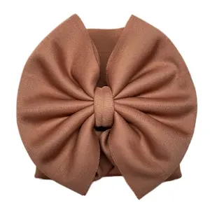 Auburn Bow Headwrap 0-6m - Classic Design with Central Bow Detail - Suitable for Various Occasions