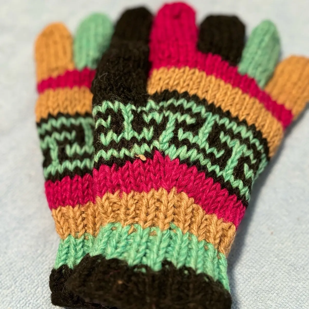 Unisex Woolen Full Gloves with Soft Fleece Lining for Extra Warmth in Cold Winter