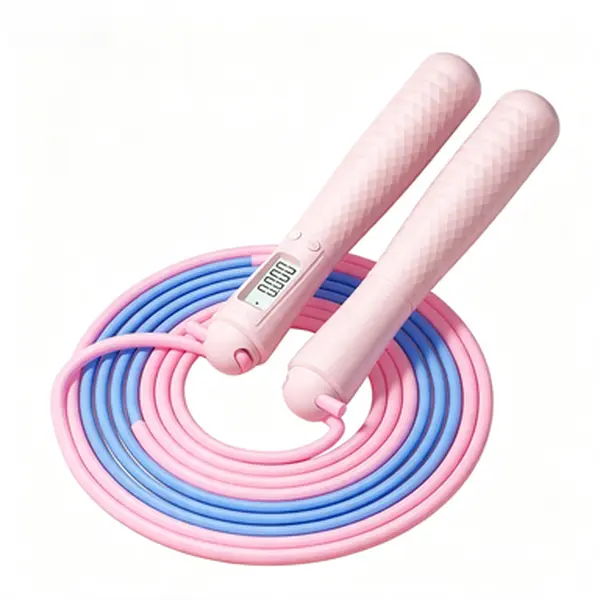 [AURA & ISLE] Kids' Segmented Smart Skipping Rope - Fitness Equipment, Training Equipment, Portable Skipping Ropes, Built-In Counter Display, PVC Handles, Tangle-Free Design, 2.5M Length for Speed Racing