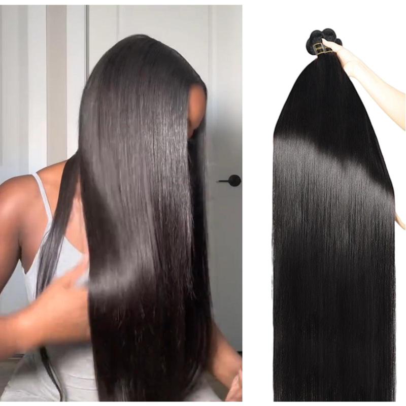 [Ashine] 30 Inches Luxury Brazilian Virgin Bundles 100% Human Hair Straight Body Wave Deep Curly Wigs Tangle-free Re-wearable 10A Grade Salon Quality