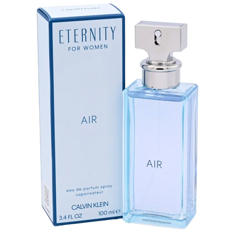 Calvin Klein ETERNITY AIR EDP Fragrance - Women's Floral Perfume, 3.3/3.4 oz Light Scent, Clean Fresh Finish Feels Polished, Long Lasting Trail, New in Box