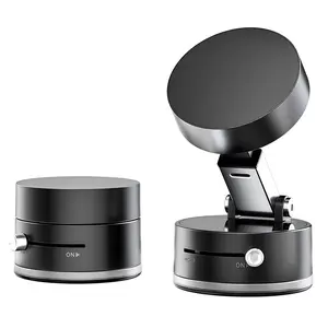 2026 Upgrade Multifunctional Vacuum Suction Phone Holder Portable Lazy Nano Magnetic Car Mount with Double-Row N52 Magnets for Smooth Surfaces Compact Lightweight Design mirror mount lbs suction vacuum car minitripod gym magnetic upgraded