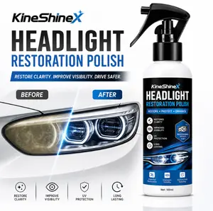 Front and rear headlight refurbishment kit Car headlight polishing, refurbishment, cleaning, brightening and yellowing removal care agent