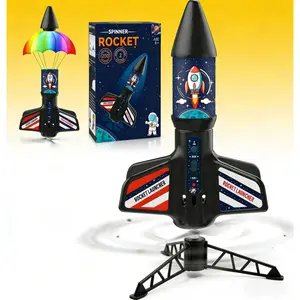 Rocket Launcher for Kids ,High Flying Kids' Play Air Rocket with Launch Set, Self-Launching 200 ft Motorized Outdoor Electric Play Toy,  Birthday Toys Gifts for Boys 5-12, Rocket Pattern Self-Launching Outdoor Toy