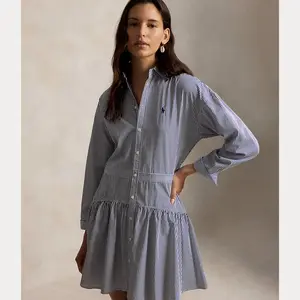 Polo Ralph Lauren - Striped Cotton Poplin Paneled Shirtdress