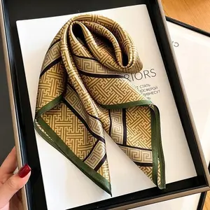 Men Tie Neck Scarf 100% Natural Silk Bandana Foulard for Business Man Square Neckerchief Male Pure Mulberry Silk Kerchief SD0304