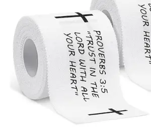 2 Pcs Set Christian Athletic Tape 2IN X 23FT Cotton Zinc Oxide White Athletic Tape, Cross Athletic Wristband for Tennis, Religious Bible Verse Athletic Tape, Christian Gift for Men and Women