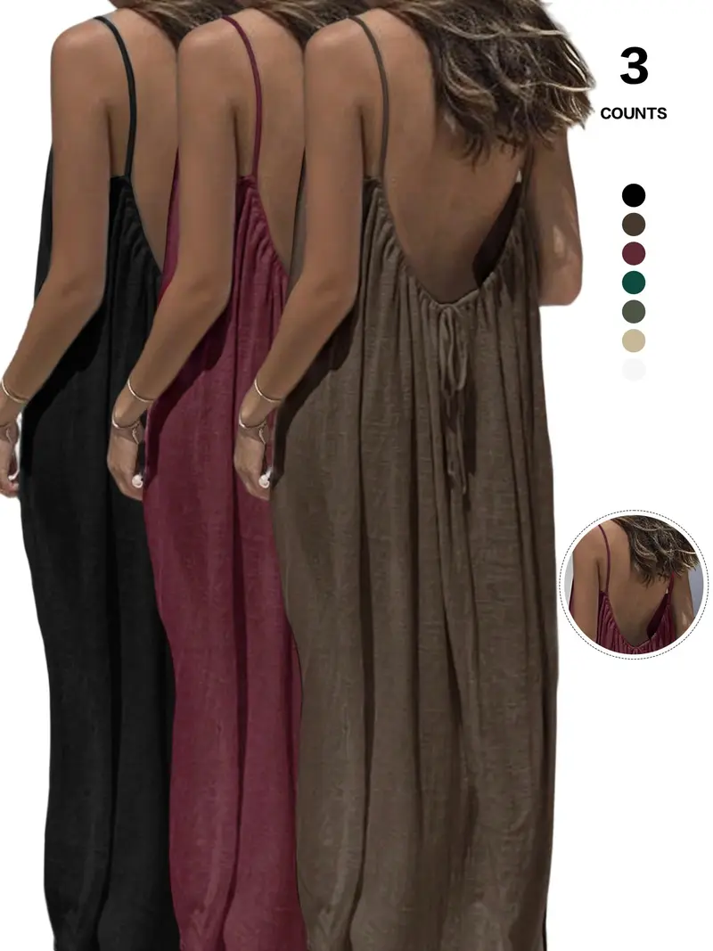 open back fall dress Noelia Textured Jersey Open Back Maxi Dress in Fiery Red