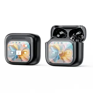 CHENRUIDA JM19 ANC Full-Color Touchscreen Smart Earphones: 25dB deep noise cancellation, 360° panoramic sound, 60h ultra-long battery life, soft silicone ear tips for comfortable wear even after extended periods.