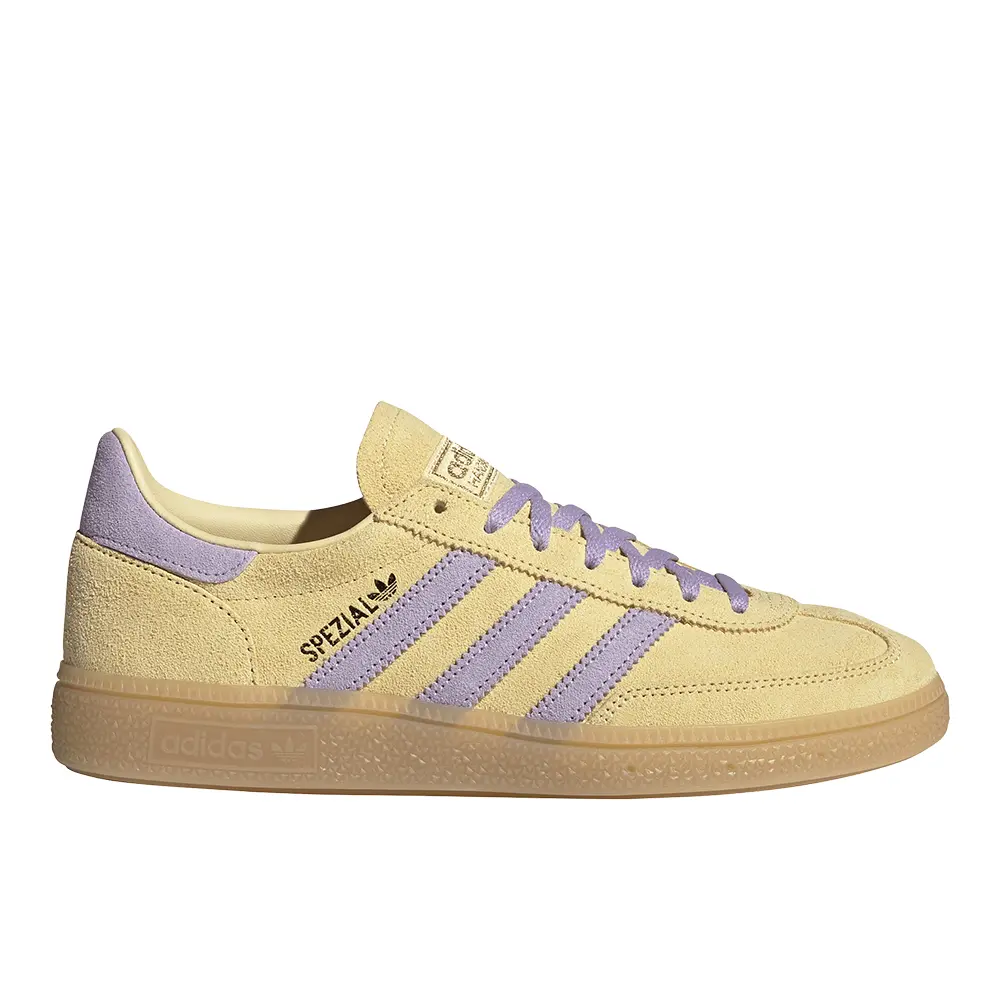 adidas Womens Handball Spezial Lace Up Sneakers Shoes Casual - Yellow