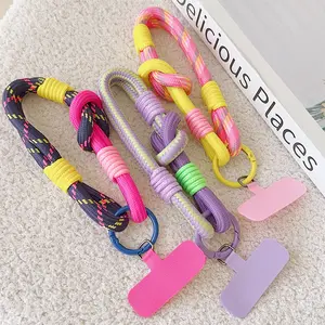 1Pc Cellphone Straps Hanging Cord Mobile Phone Lanyard Short Wrist Strap Charm Anti-lost Chain for Women Keychain Pendant