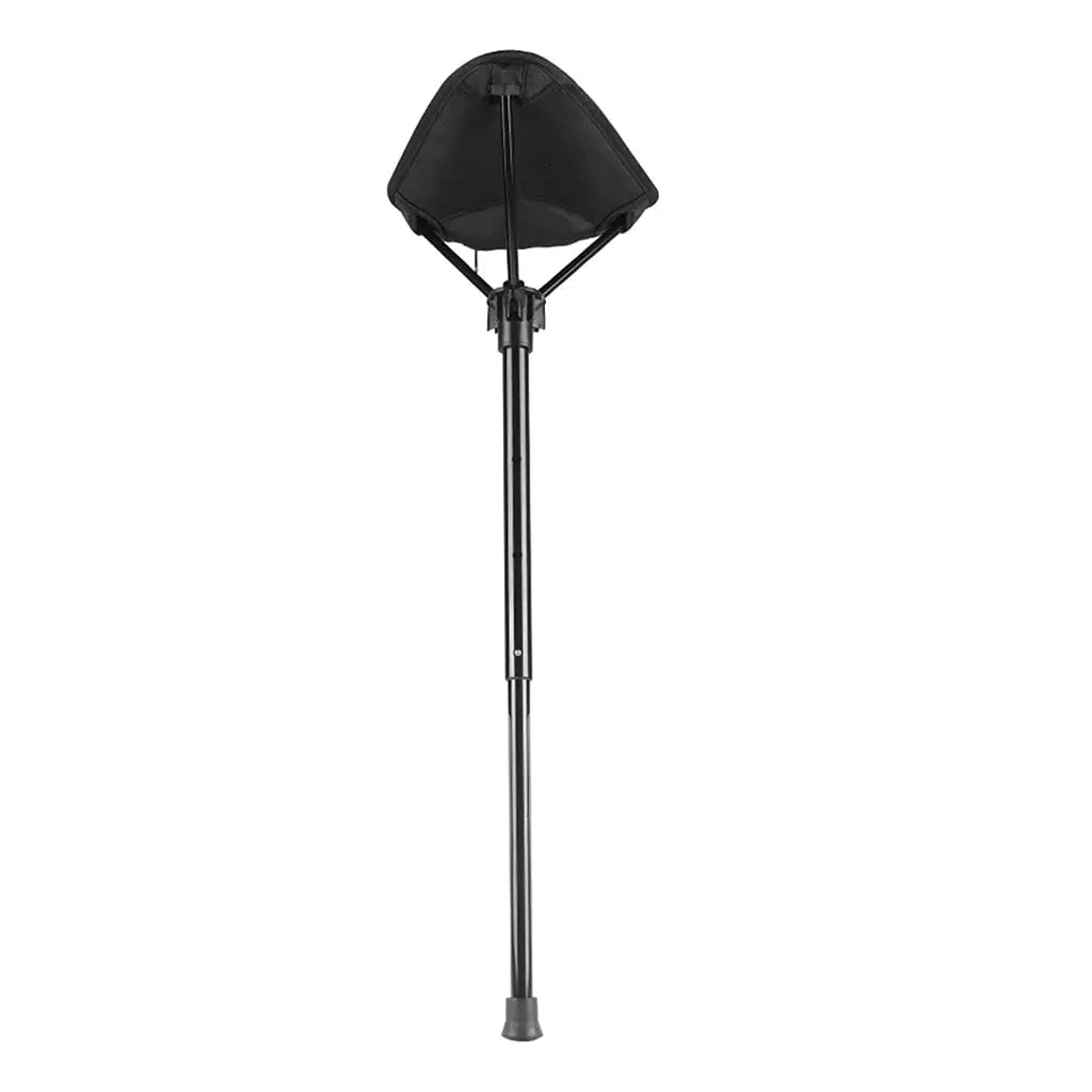 Asonic NT86170 Adjustable Telescopic Compact Fold Functional Stool, Hiking Gear for Outdoor Camping