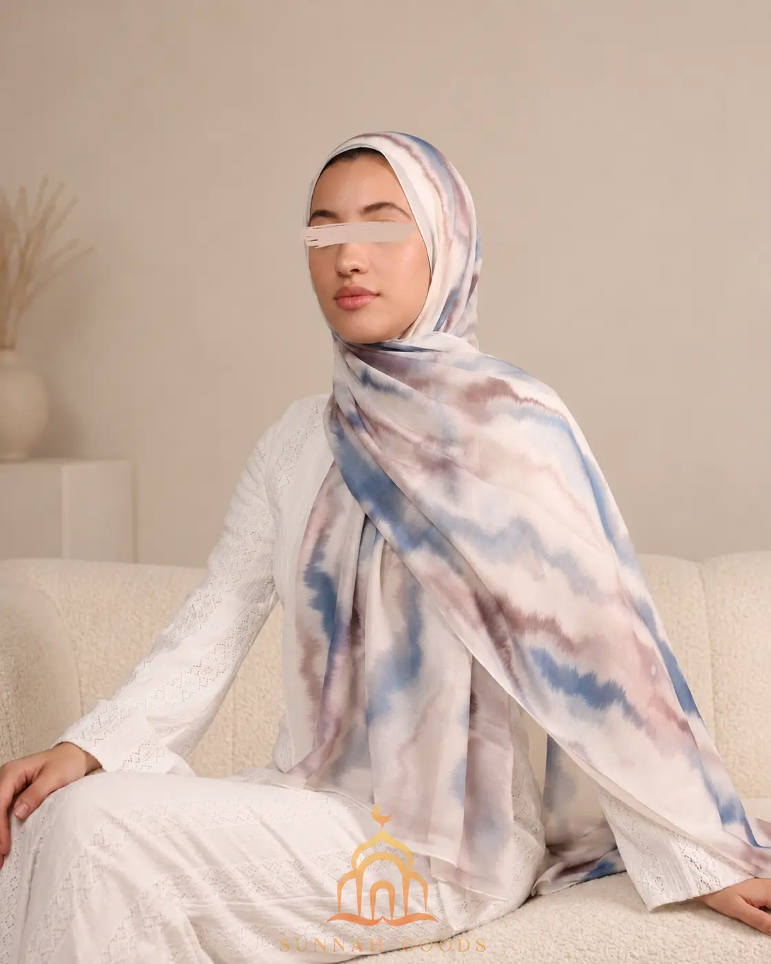 Digital Print Pastel Kuwaiti Cotton Hijab Collection  – 200x75cm