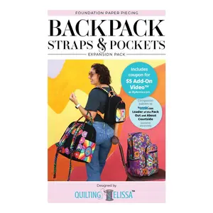 Backpack Straps and Pockets FPP Expansion Pack Pattern Designed by Quilting Elissa for By Annie