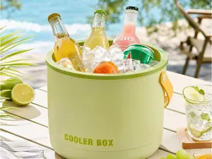 Ice Bucket with Lid and Ice Tray, 40 Ice Cubes Total, Clear Ice Cube Maker with Sealed Lid for Freezer, the kit includes 2 complimentary silicone plastic ice trays and 1 ice shovel