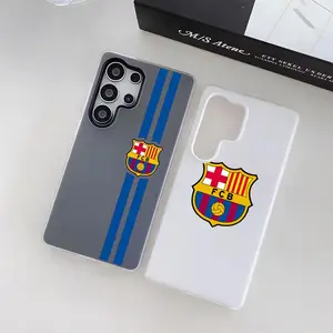 Football Club B-Barce-L-lona Phone Case Crystal Clear Case for Samsung S25 S24 S23 S22 S21 Ultra/Plus - Stay Clear Anti-Yellowing Soft TPU Bumper Cover, Ultra-Thin Shockproof Protection, Precise Fit Minimalist Jelly Case