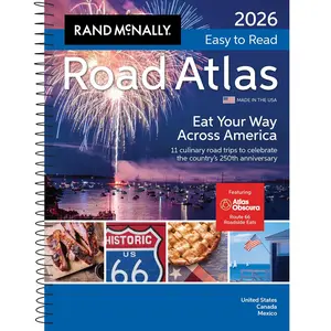 2026 Rand McNally Easy to Read Midsize Road Atlas Paperback