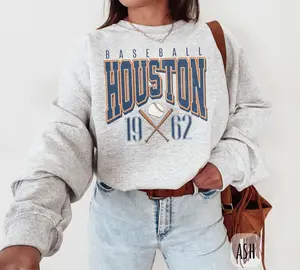 Vintage Houston Baseball Sweatshirt The 'Stros Baseball Shirt H-Town Baseball Tee Texas Sports Houston Baseball