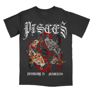 Graphic Tee Pisces Zodiac Sign Comfort Colors, Horoscope Shirt, Astrology T-Shirt