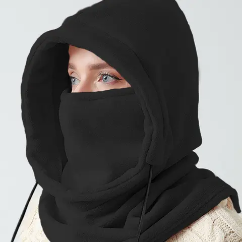 1PC Winter Warm Balaclava Hat, Multi-functional Integrated Neck Gaiter & Face Mask, Outdoor Cycling Ski Hood, Unisex