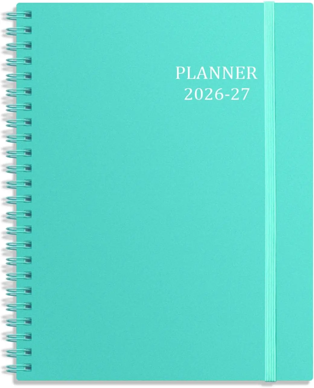 Planner 2026-2027 - Jan 2026-Jun 2027 Weekly Monthly Planner with 18 Monthly Tabs, Elastic Closure, Inner Pocket, Round Corner,5.8" x 8.25"- Turquoise