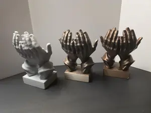 3-D Sculpted Prayer/Worship Hands (6in Tall)
