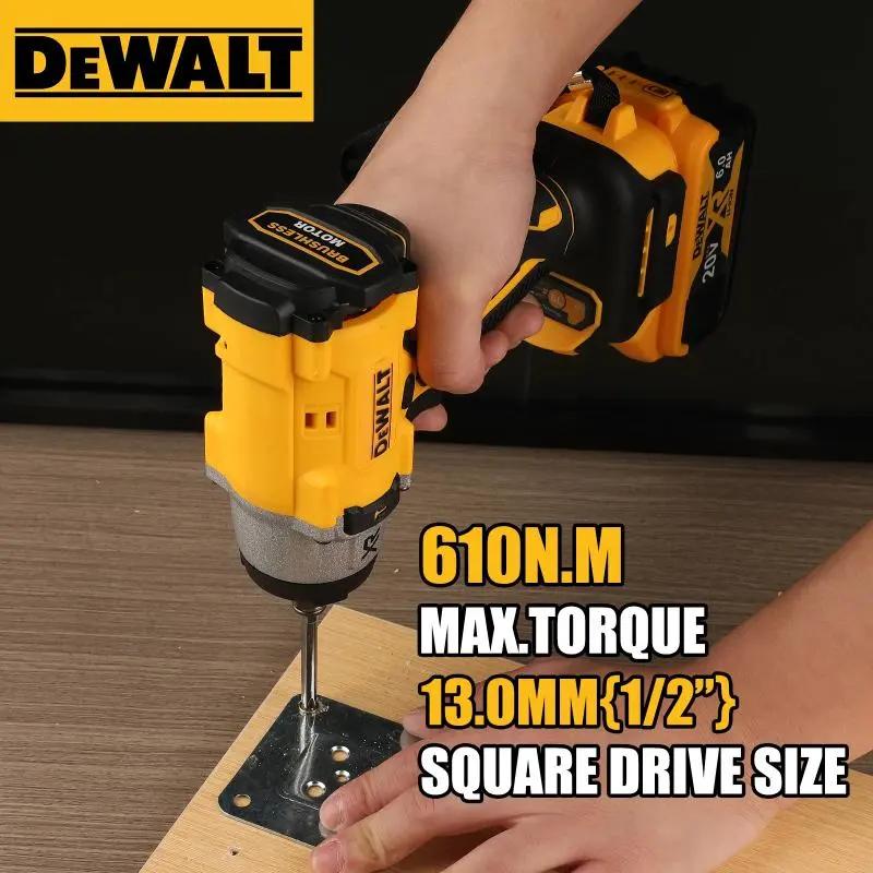 DEWALT DCF922 20V Brushless Impact Wrench 1/2 Inch 205N.m High Torque Cordless Variable Speed Electric Wrench for Heavy Duty Repair