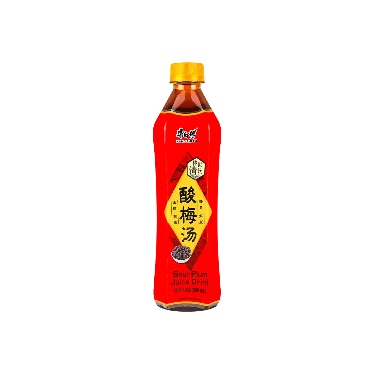 Master Kong Sour Plum Drink 500ml - Refreshing & Fat-Cutting Beverage, Authentic Chinese Traditional Flavor