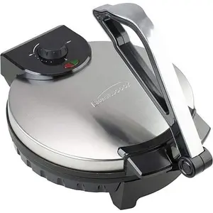 Brentwood 12 Inch Tortilla Maker - Stainless Steel /Black Brentwood 12 Inch Tortilla Maker - Stainless Steel /Black