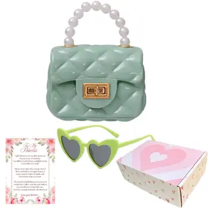 Toddler Purse For 1 2 3 Year Old with Sunglasses & Gift Box | Little Girl Purse Handbag Kids Shoulder Bag Baby Purse For Toddlers 1-3 