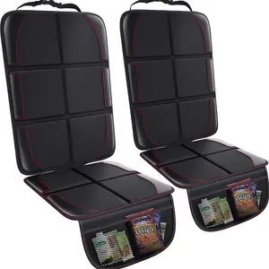 car seat protector，2-Pockets Waterproof Car Seat Covers, 600D Wear-Resistant and Non-Slip Liner, Suitable for Children, Infants, and Pets, Applicable to SUVs, Sedan, and Trucks