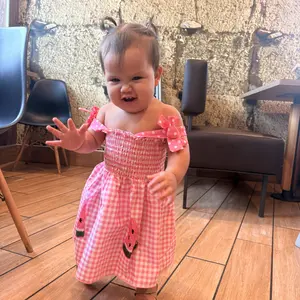 4-Piece Girls' Summer Set, Plaid and Fruit Print, Bow Shoulder Straps, Cute and Sweet Dress, Versatile Clothing for Kids, Summer Outfits Set, Cute Sets, Fashion Set