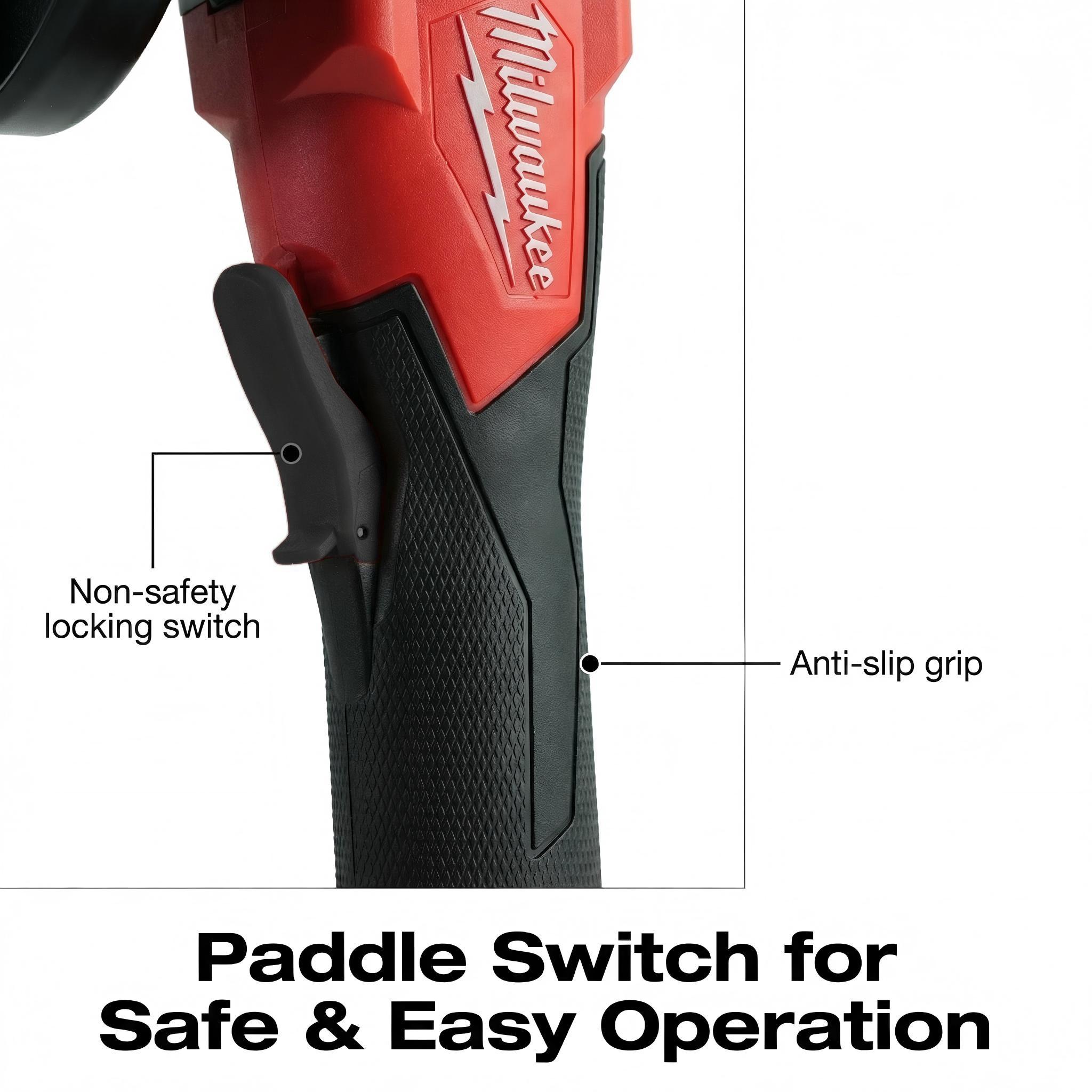 Milwaukee 18V Cordless Angle Grinder 125mm Bare Tool for Steel Cutting Grinding Brushless Motor