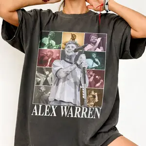 In Alex Warren Eras Tour 2026 Vintage Shirt, Graphic Tees, Unisex Y2K Cotton Tee, Streetwear CDB