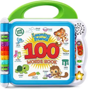 Learning Friends 100 Words Book, Green, Ideal for Learning English Vocabulary