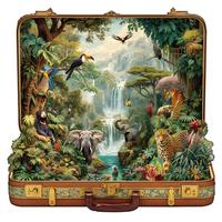 Suitcase Scenery-jungle