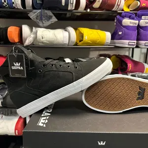 Supra Skytop D Premium Canvas Gum Inner Sole Super Comfortable Fashion Versatile Casual Sneakers