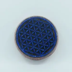 Flower of Life — Lapis Lazuli & Aquamarine (with Moldavite)