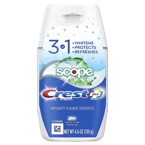 Crest Complete Plus Scope 3-in-1 Teeth Whitening Liquid Gel Toothpaste, 4.6 oz, Pack of 1