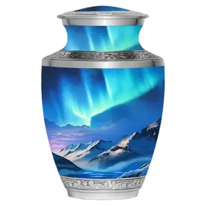 Northern Lights (Aurora Borealis) - Adult Cremation Urn