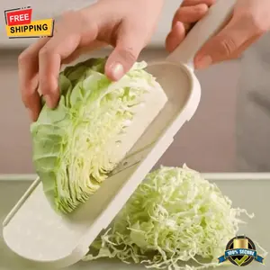 Beige Cabbage Slicer, Multifunctional Cabbage Shredder for Coleslaw Sauerkraut cabbage slicer Cutter Chopper kitchen Knife Cabbage Peeler Lettuce Shredder lettuce Knife Cabbages Graters for Kitchen Fruit Vegetable Slicer Mandoline Slicers