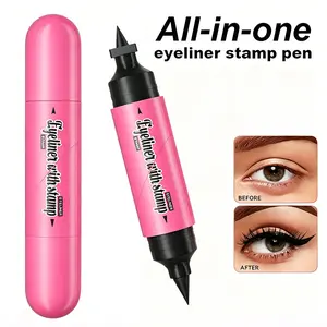 Rotating Winged Eyeliner Stamp Pen Dual-Head Design for Precise Cat Eye & Winged Liner Waterproof Smudge-Proof Formula Quick-Drying Makeup for Busy Days and Special Occasions