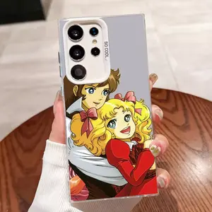 Candy Candy Anime Phone Case Compatible with for Samsung Galaxy S25 S24 S23 S22 Shockproof Matte Back Cover