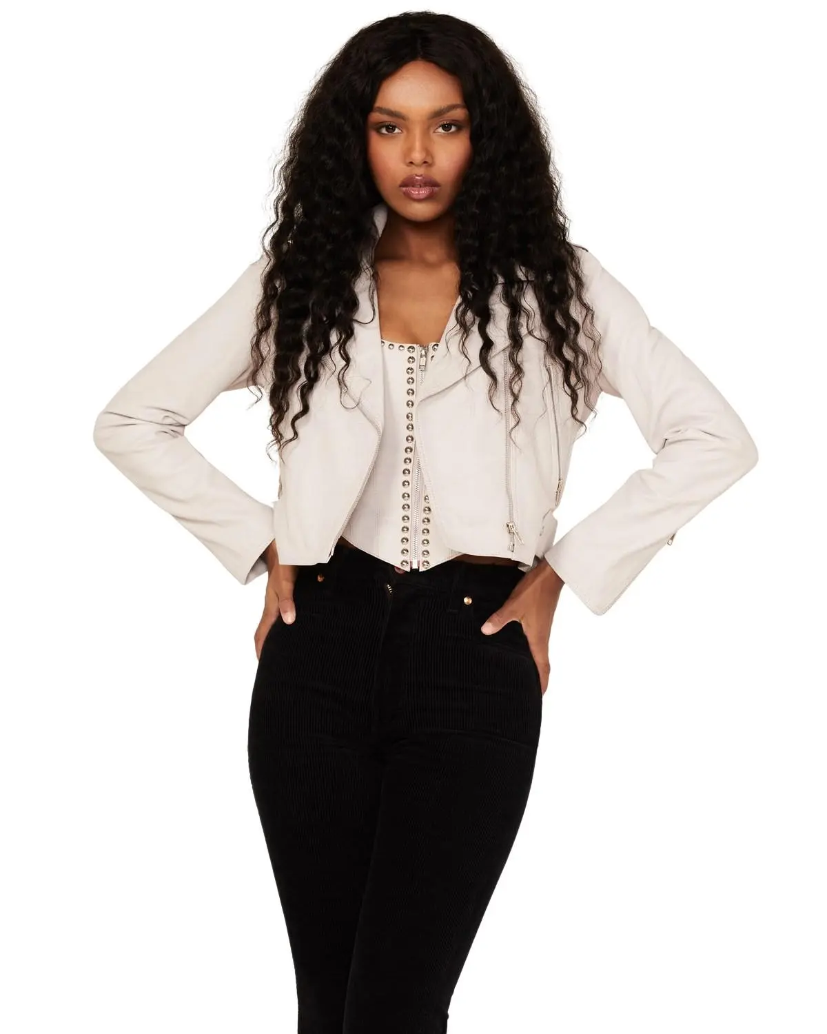 Understated Leather Women's Lil Mamma Moto Jacket - Wjkt106555