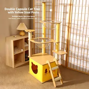 Fuzzy double space capsule climbing structure