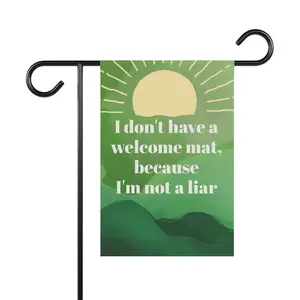 LUMLifeArt Funny Unisex Yard Sign, Canvas Garden Banner, Housewarming Gift