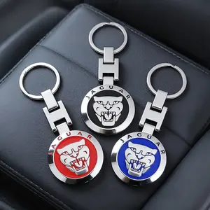 Car Badge Keychain Zinc Alloy Keyring Pendant For Jaguar F-Pace F-Type XF XJ XE I-Pace E-Pace XEL XFL S-Type XFR XKR X-Type Fashionable Alloy Keychain
