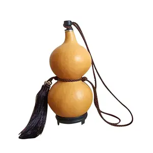 Reusable Gourd Hip Flask Water Bottle - 100ml/250ml Leakproof, Portable, Lightweight Durable Flagon with Lid for Outdoor Travel, Boating (Home Supplies Storage Bottles & Jars)